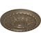Ekena Millwork Oslo Ceiling Medallion (Fits Canopies up to 7 5/8"), Hand-Painted Warm Silver, 38 3/8"OD x 2 7/8"P CM38OSWSS - alternate 4